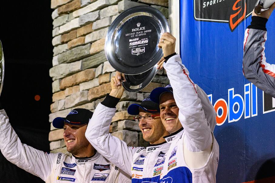 The No. 66 Ford GT (Joey Hand, Dirk Mueller, Sebastien Bourdais) was 2nd in the 12 Hours of Sebring. The No. 66 Ford GT (Joey Hand, Dirk Mueller, Sebastien Bourdais) was 2nd in the 12 Hours of Sebring.